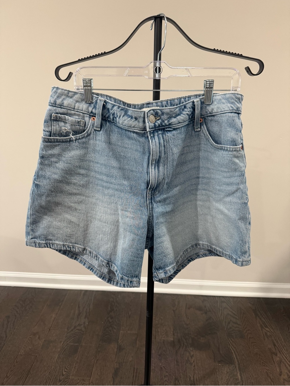 Maurices Light Blue Denim Shorts
